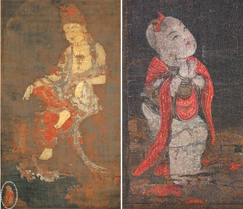 Suwolgwaneumdo được vẽ trên lụa rộng 50 cm và dài 104,2 cm